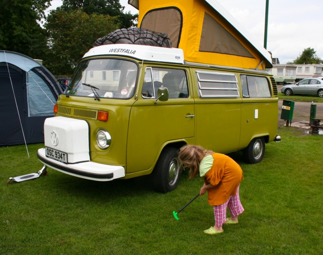 Daughter playing